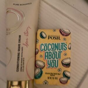 Shower cream and bath bar